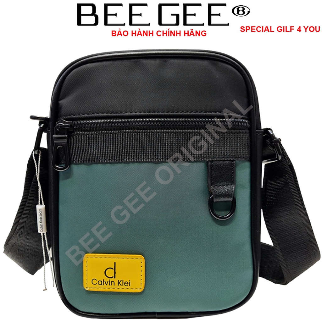 Túi đeo chéo nam vải canvas chống thấm nước  BEEGEE DCN9010A MÀU XANH