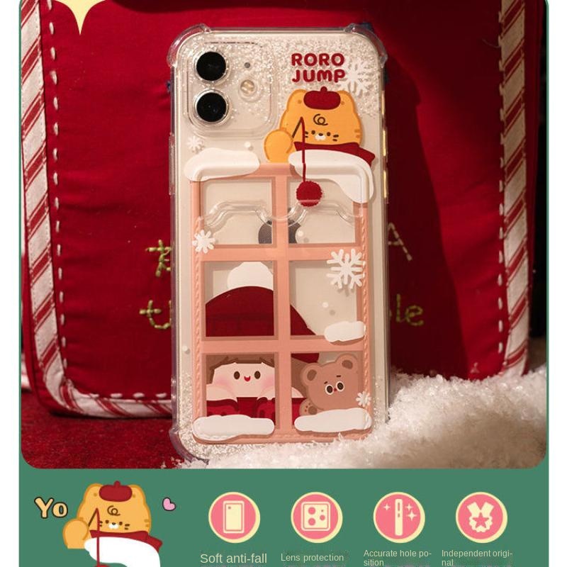 Ốp lưng iphone trong túi đựng thẻ Giáng Sinh 6/6s/6plus/6splus/7/7plus/8/8plus/xs/11/12/13/pro/max/plus/promax TT20