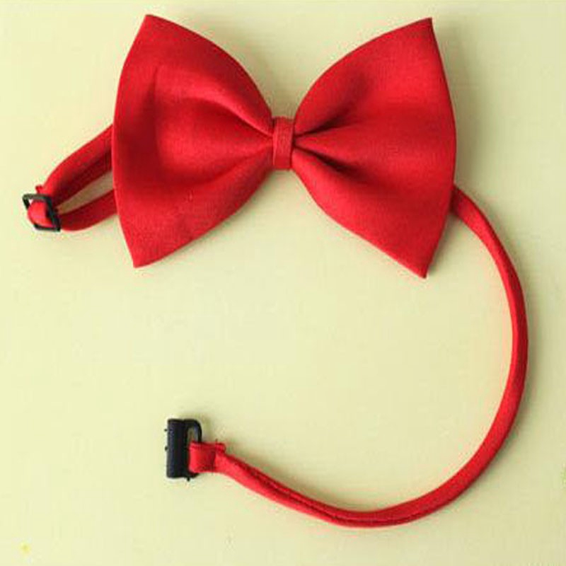 Nơ cài cổ áo màu trơn xinh xắn cho bé