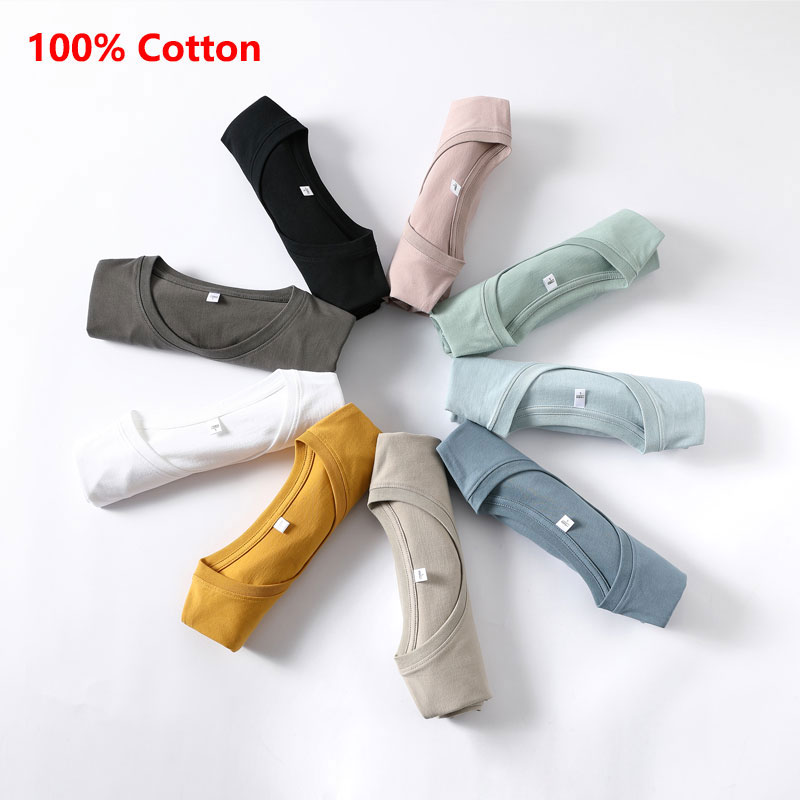 [Mã FAMAYMA giảm 10K đơn 50K] Áo Thun Nam Ngắn Tay Cổ Tròn Thời Trang 100% Cotton