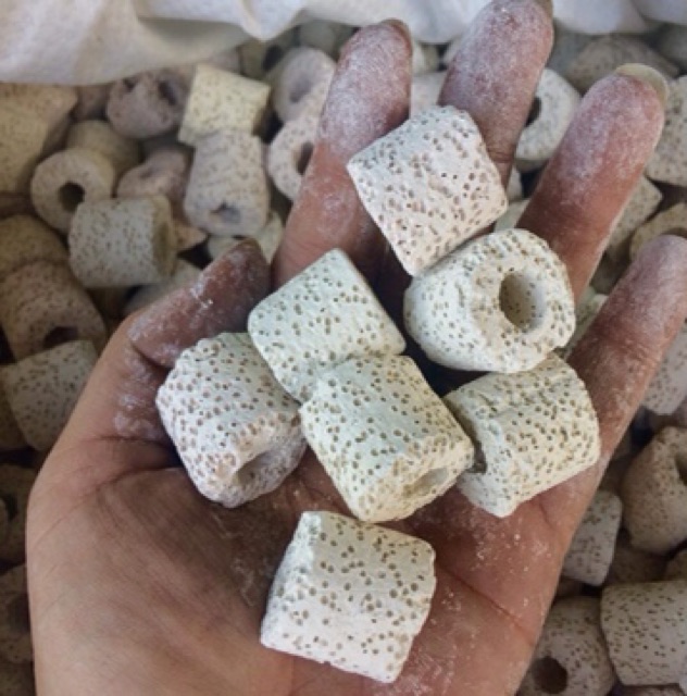 Sứ Viên Trắng Lọc Nước Hồ Cá 500gr