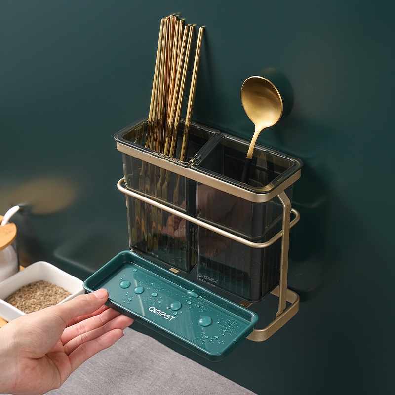 Giá Đỡ Đũa Bằng Thép Không Gỉ Gắn Tường Đa Năng Sang Trọng Dễ Phối Đồ