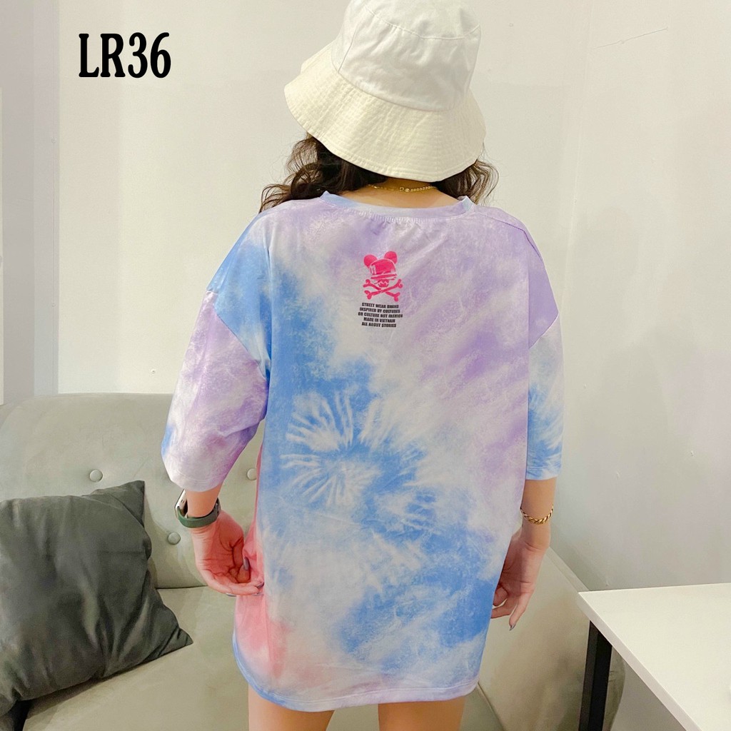 Áo thun loang màu 𝑭𝒓𝒆𝒆𝒔𝒉𝒊𝒑 Áo phông unisex LR36 {nhiều mẫu} vải cotton xượt poli co giãn thấm hút tốt, không xù lông