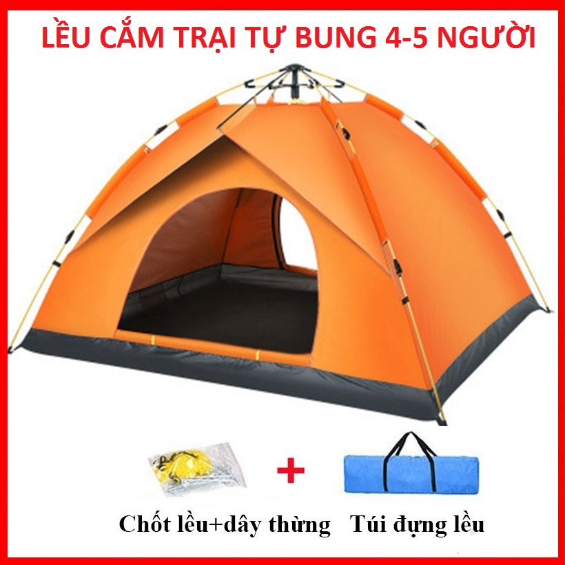 Lều cắm trại, lều du lich dã ngoại, câu cá 2- 5 người, dễ dàng gập mở, đóng gói nhỏ gọn, thuận tiện