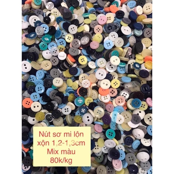 NÚT ÁO ĐỦ MÀU, ĐỦ SIZE (MIX MÀU)