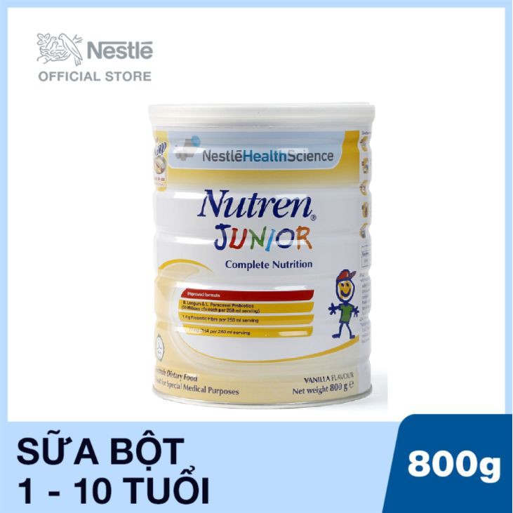 [HÀNG CHÍNH HÃNG 100%]Bộ 2 lon Sữa Nutren Junior 800gr ( cho trẻ suy dinh dưỡng)