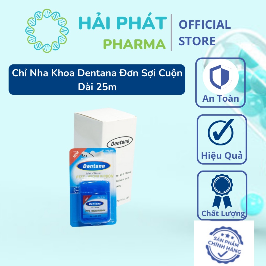 Chỉ nha khoa Dentana đơn sợi cuộn dài 25m