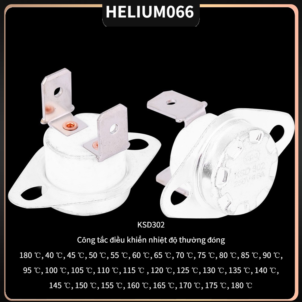 Công tắc điều khiển nhiệt độ KSD302 thermostat 250V16A thường đóng