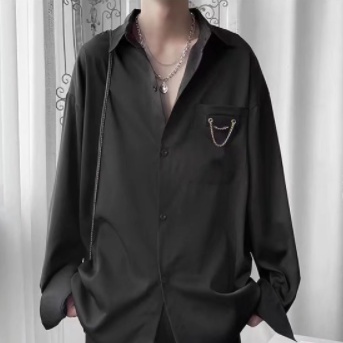 Áo sơ mi dài tay dáng rộng thời trang hàn quốc dành cho nam