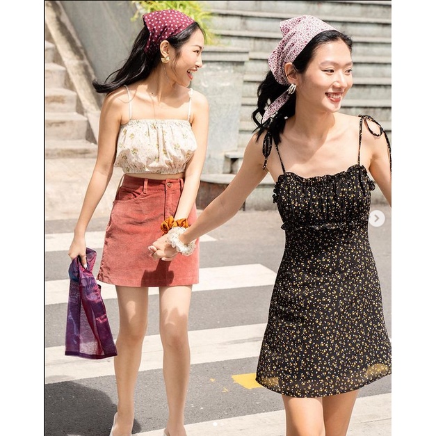 [Thanh lý] Váy 2 dây hoa nhí RILEY DRESS - KIDO STUDIOWEAR - size M