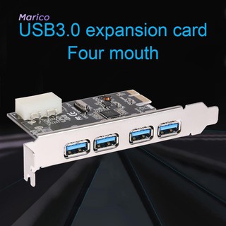 Card Mở Rộng Pci-E Sang Usb 3.0 4 Cổng Cho Máy Tính