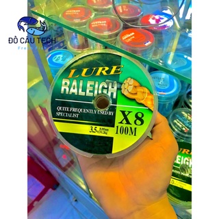 Dây dù câu cá Lure Raleigh X8 7 màu siêu đẹp siêu bền mịn dù chìm