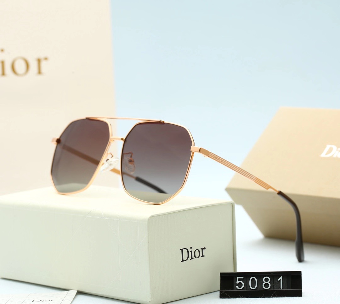 Xu hướng mới của châu Âu và Mỹ năm 2021 Kính mát có thương hiệu Christian Dior dành cho nữ Phân cực chính hãng (Có hộp và hộp đựng kính)