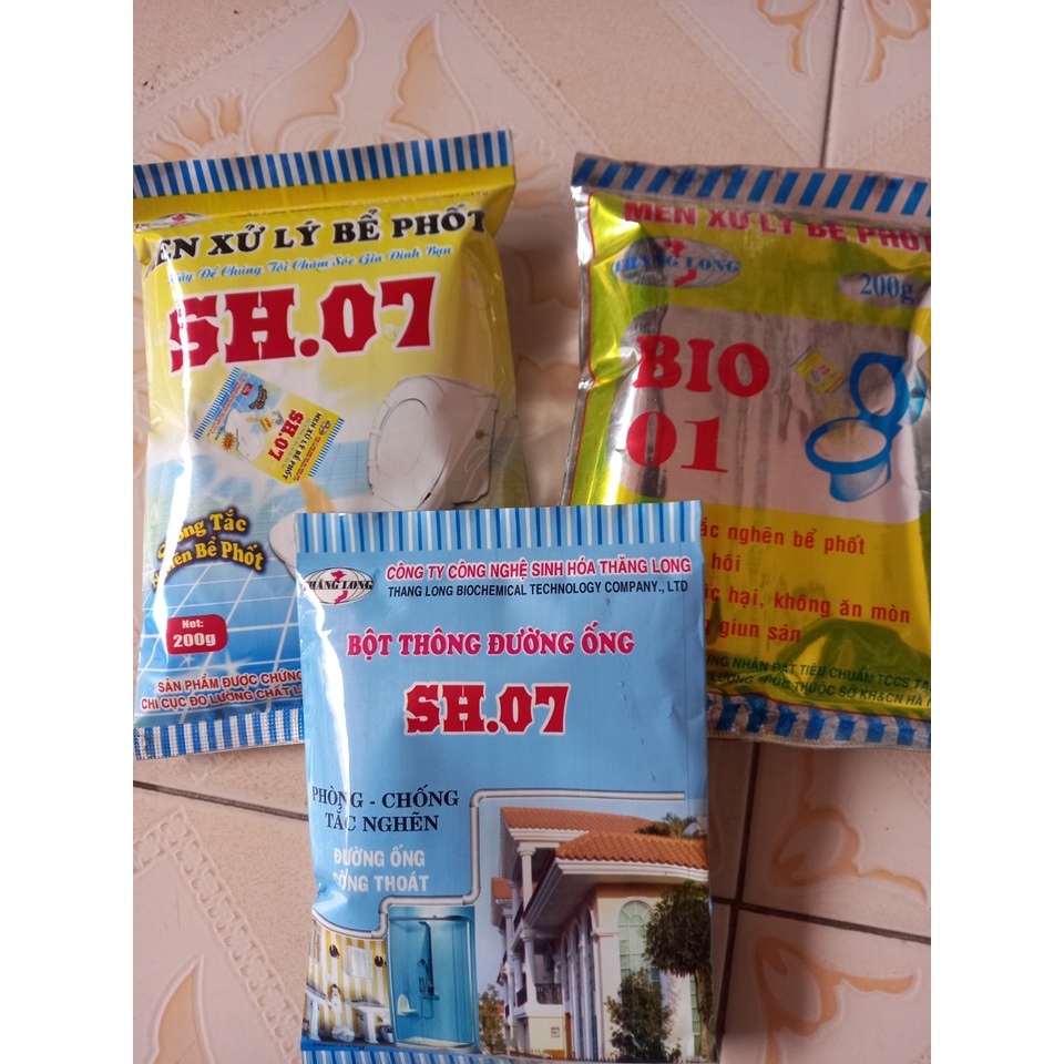 Bột Thông Tắc Cống Cực Mạnh SH07, Thông Tắc Bồn Cầu, Đường Ống, Bồn Rửa Mặt, Giá Gốc Nhà Máy