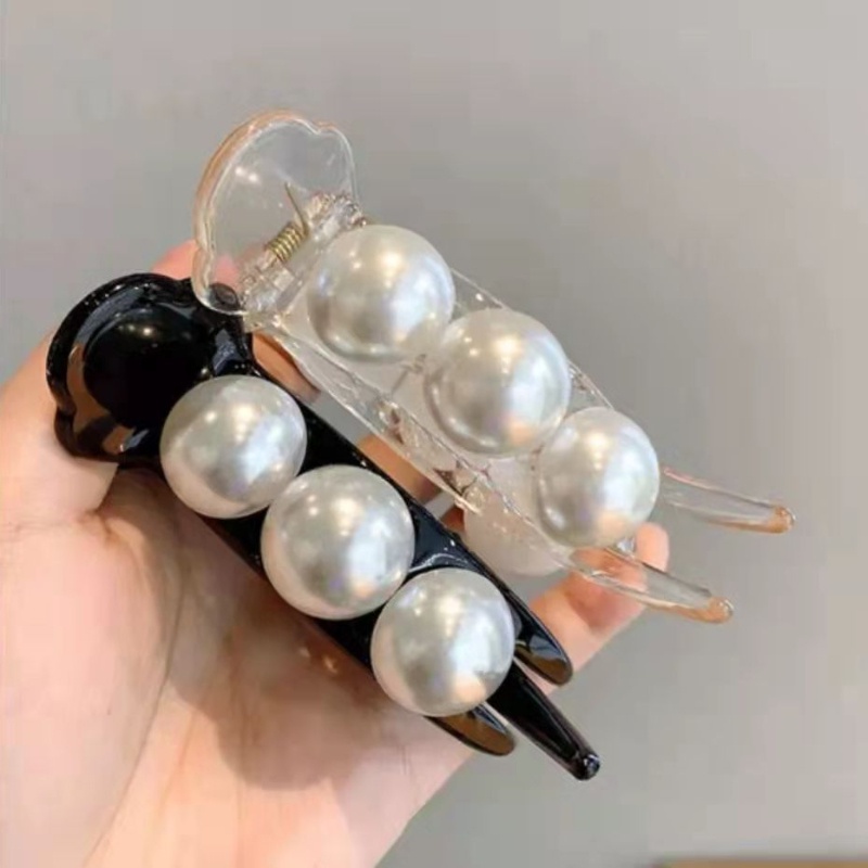 Kẹp Tóc Đính Hạt Ngọc Trai Màu Cầu Vồng Phong Cách Hàn Quốc Nhật Bản