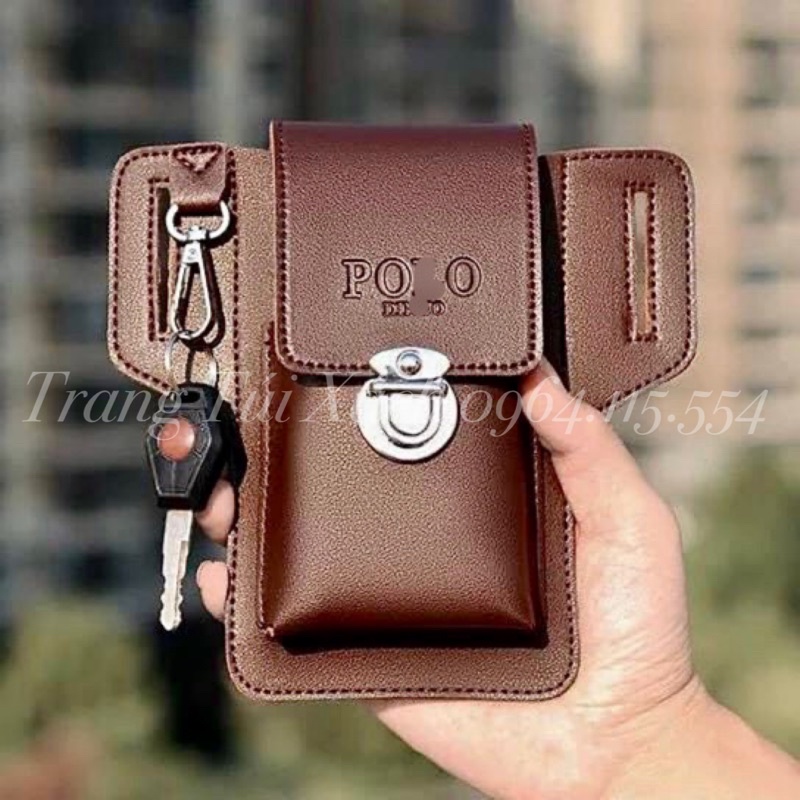 Túi Đeo Hông Nam Túi Đựng Điện Thoại Đeo Thắt Lưng Da Mềm Tiện Lợi Thời Trang Cao Cấp TTX91