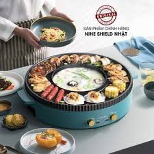 Nồi Lẩu Nướng Điện Đa Năng 2 Trong 1 Nine Shield 2021