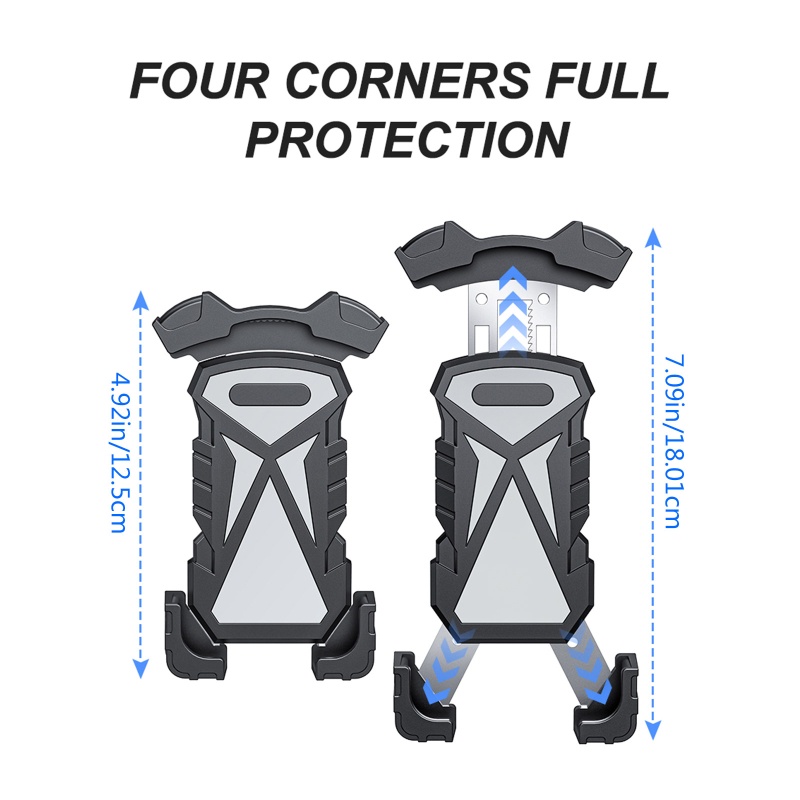Giá Đỡ Điện Thoại Bằng Nhựa Gắn Tay Lái Xe Đạp Leo Núi / Xe Máy