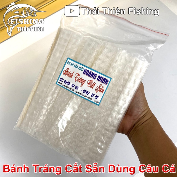 Bánh Tráng Cắt Sẵn Dùng Móc Vào Lưỡi Câu Cá Tra, Chim, Chép, Rô Phi Bằng Mồi Cám, Bún, Cháo