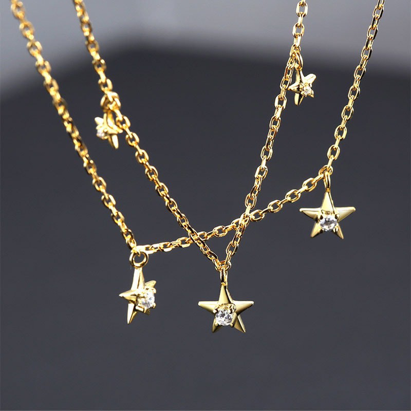 Lắc Chân Bạc Kép Hình Ngôi Sao LC-1554-ROXI | BigBuy360 - bigbuy360.vn