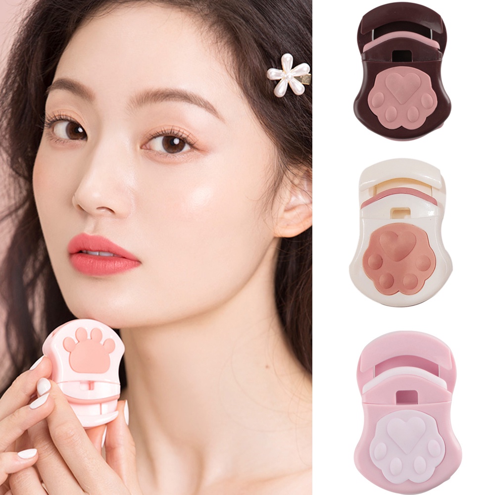 Dụng Cụ Uốn Cong Mi Thiết Kế Hình Chân Mèo Dễ Thương Tiện Dụng