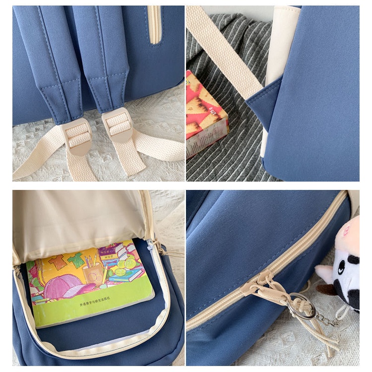 Ba Lô Đi Học/Du Lịch Kích Cỡ Lớn Kiểu Dáng Dễ Thương Xinh Xắn