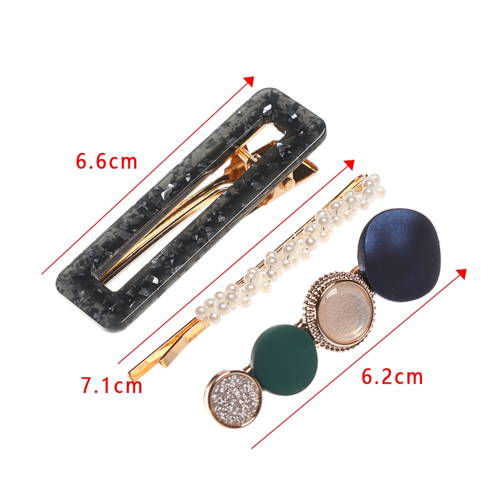Bộ 3 kẹp tóc kiểu dáng xinh xắn thời trang cho nữ