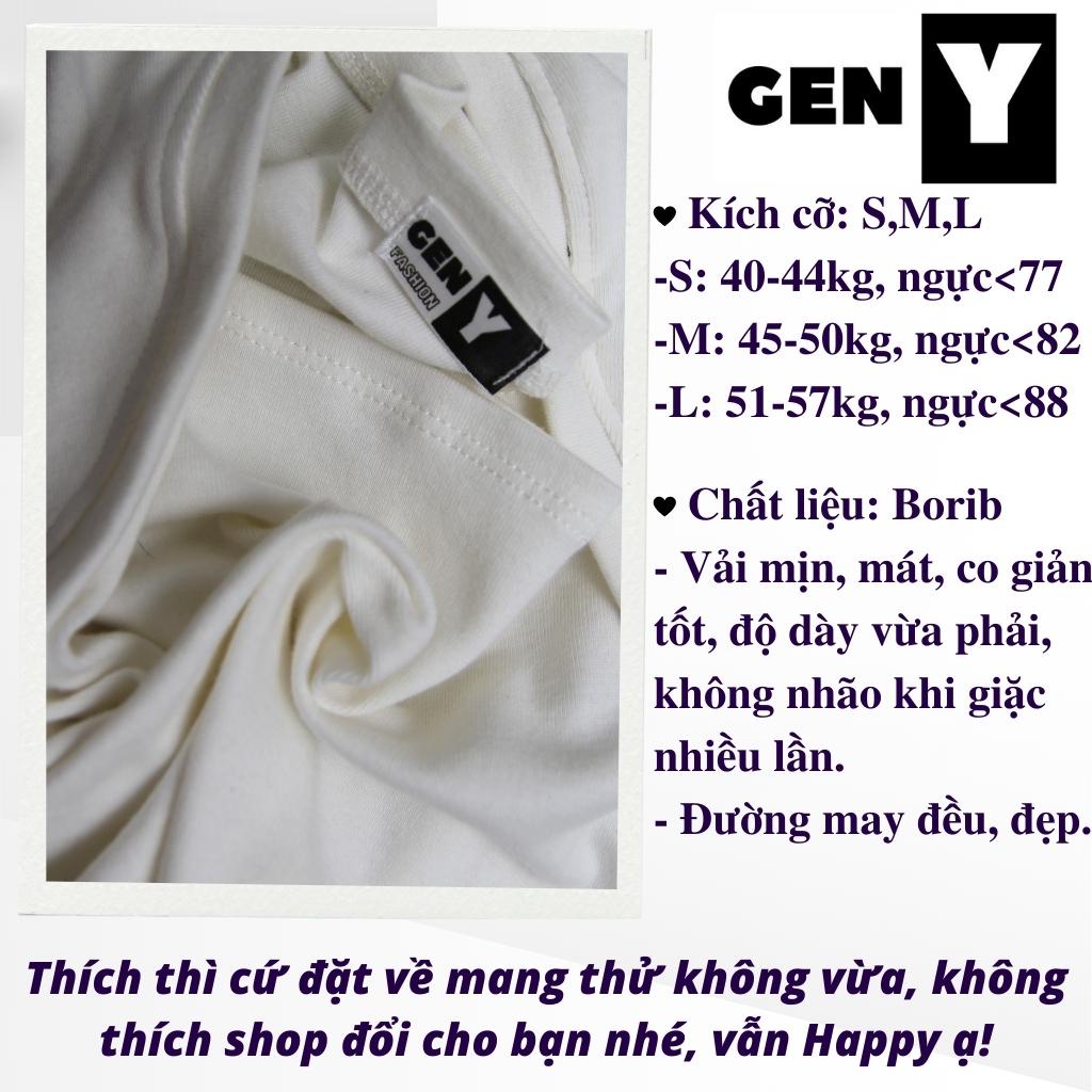 Áo kiểu nữ cổ vuông tay ngắn GenY - Áo croptop nữ vạt nhọn chất vải borip mặc hè siêu mát | BigBuy360 - bigbuy360.vn