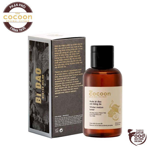 Nước Hoa Hồng Cân Bằng Da Chiết Xuất Bí Đao The Cocoon Winter Melon Toner 140ml