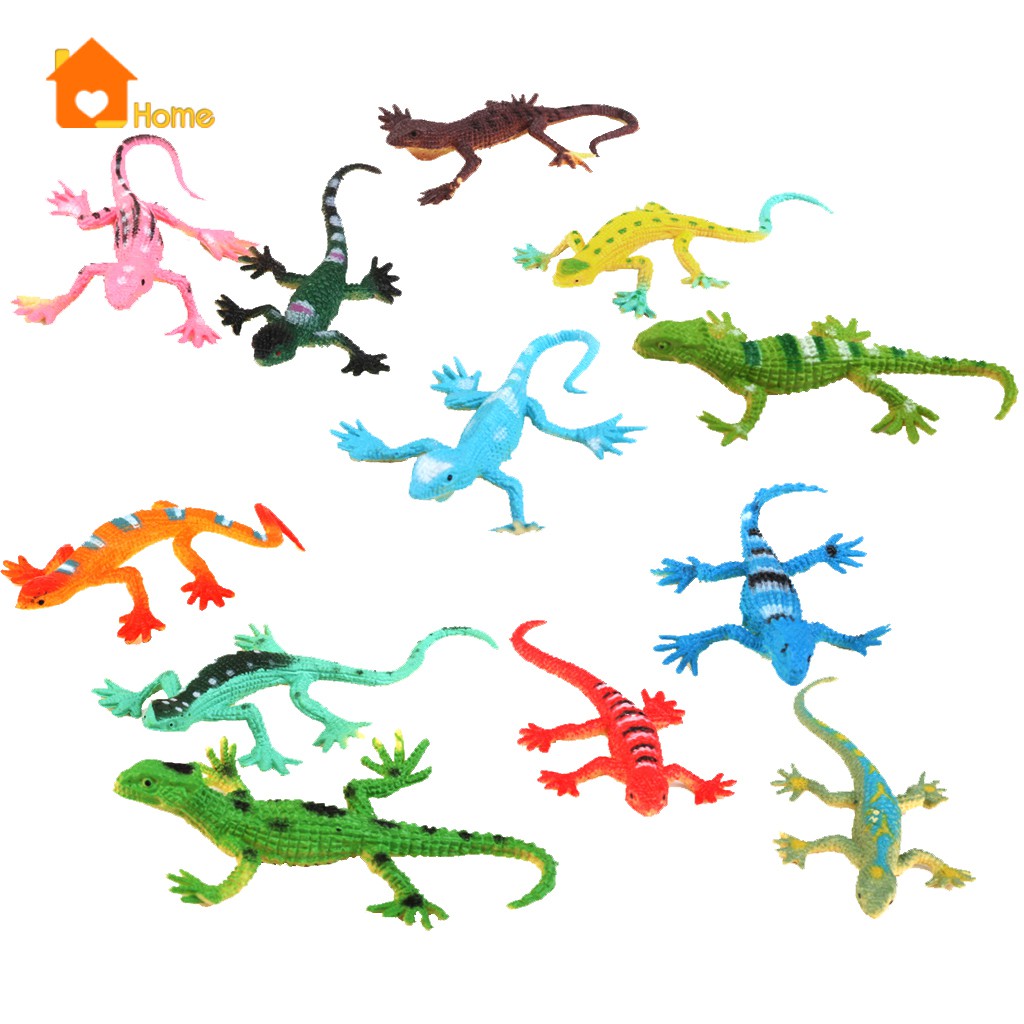 Set 12 Mô Hình Động Vật Thằn Lằn Bằng Nhựa Độc Đáo