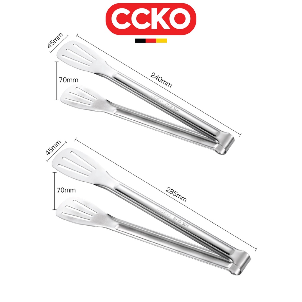 Kẹp thức ăn inox 304 kích thước 9" và 12" cao cấp CCKO