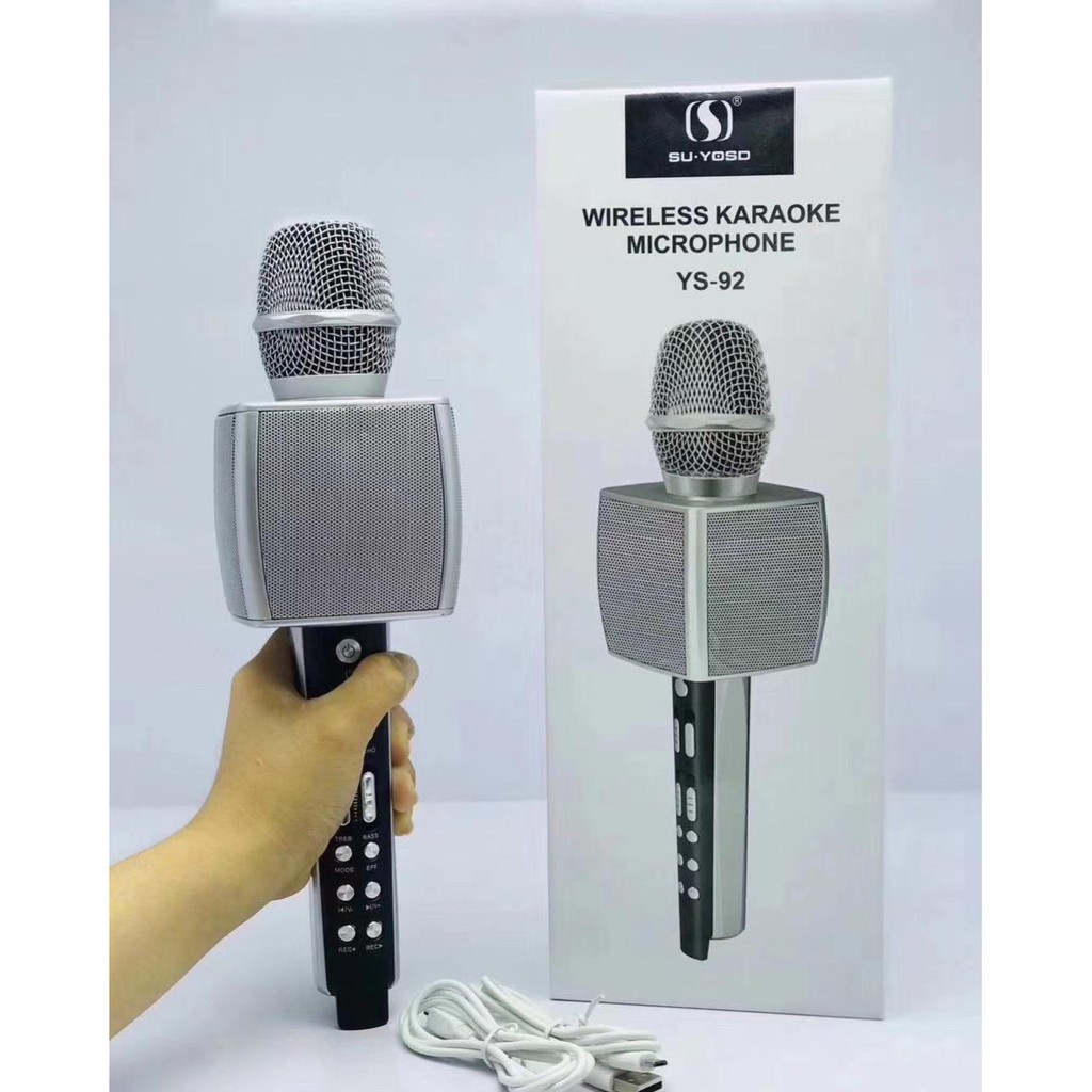 Micro karaoke bluetooth cao cấp SU YOSD YS-92 âm thanh cực vang