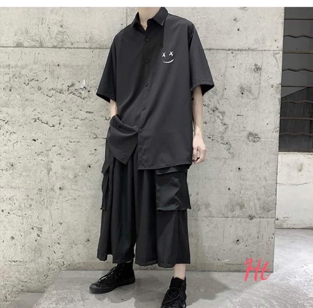 Áo sơ mi mặt XX ngắn tay HT12