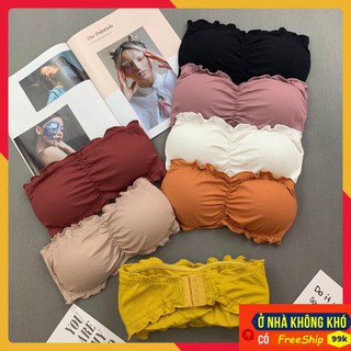 Áo bra cotton ❣️❣️freeship❣️❣️ cup ngang, áo lót cài sau cotton