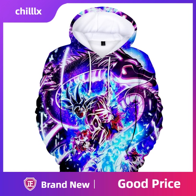 Áo Hoodie Giữ Ấm In Họa Tiết Dragon Ball Super 3D Thời Trang Cho Nam Và Nữ