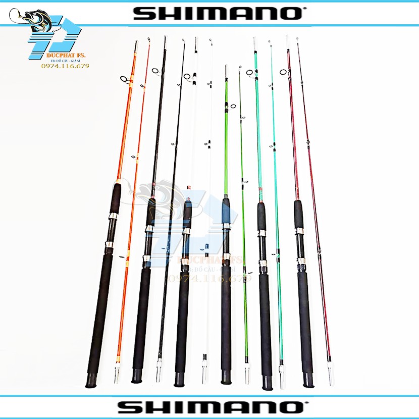 Cần câu máy 2 khúc đặc Shimano Siêu khỏe đủ size 1m5 -> 2m7