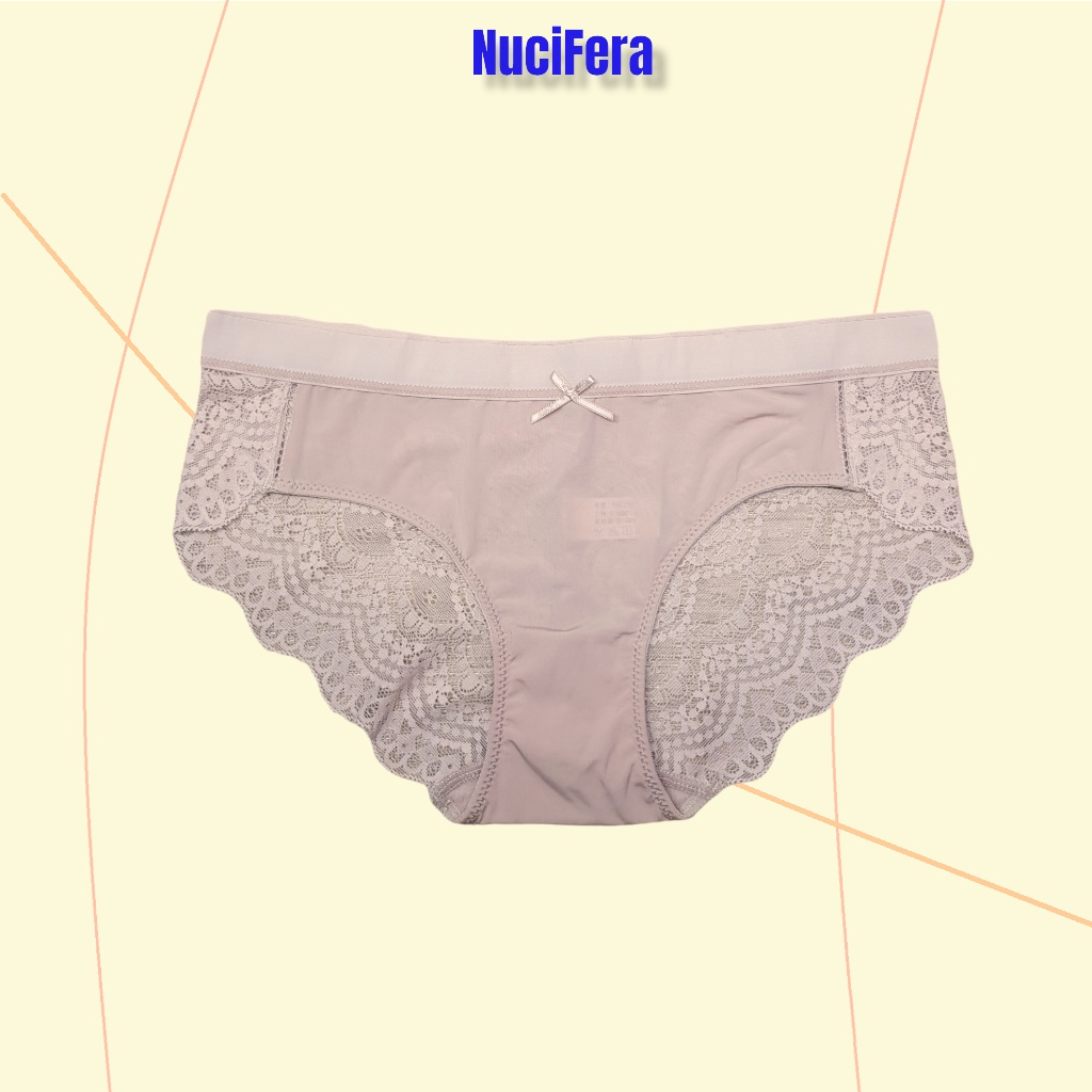 Quần lót su lưới phối ren nhiều màu NuciFera Q204