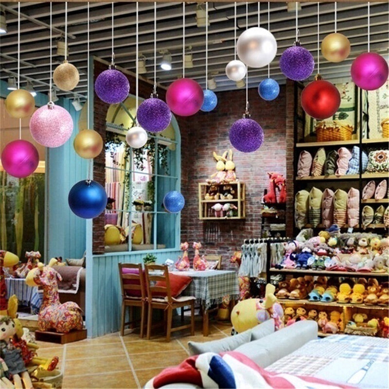 Set 24 Quả Châu Trang Trí Thông Noel