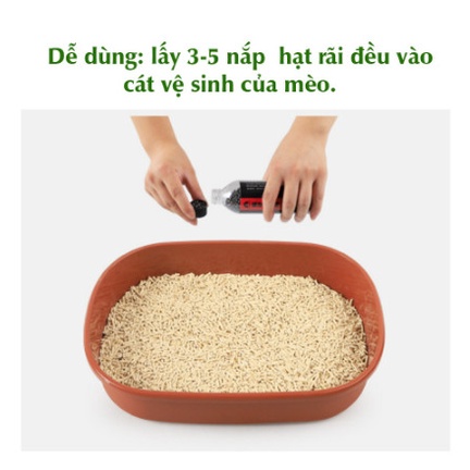 Hạt khử mùi cát mèo, Hạt khử mùi cát mèo than hoạt tính
