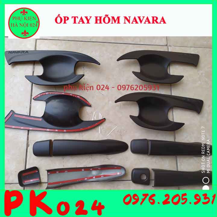 [Navara 2015-2020] Ốp Tay Nắm Hõm Cửa Nhựa Đen Navara 2015-2020