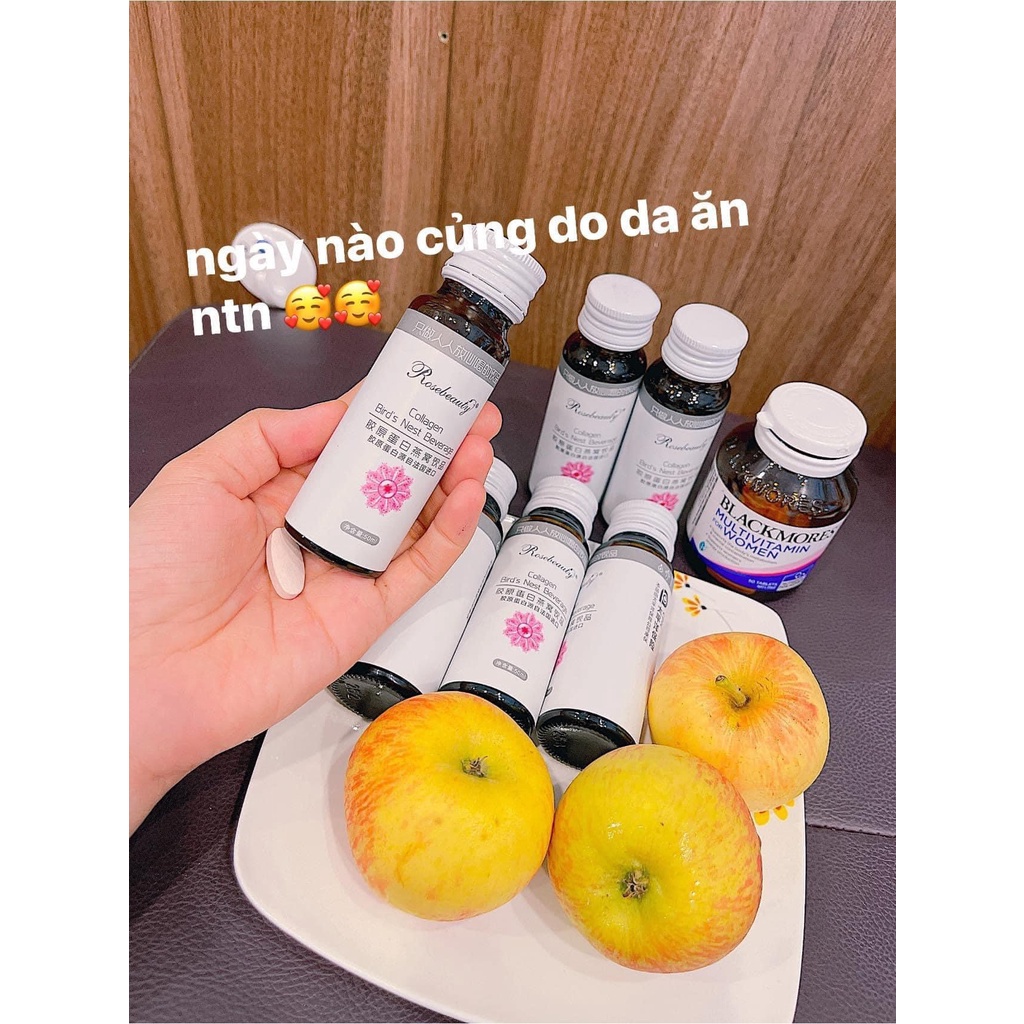 Collagen Yến Rosebeauty , Collagen Skin X9 hộp 8 ống - MAY COSMETICS