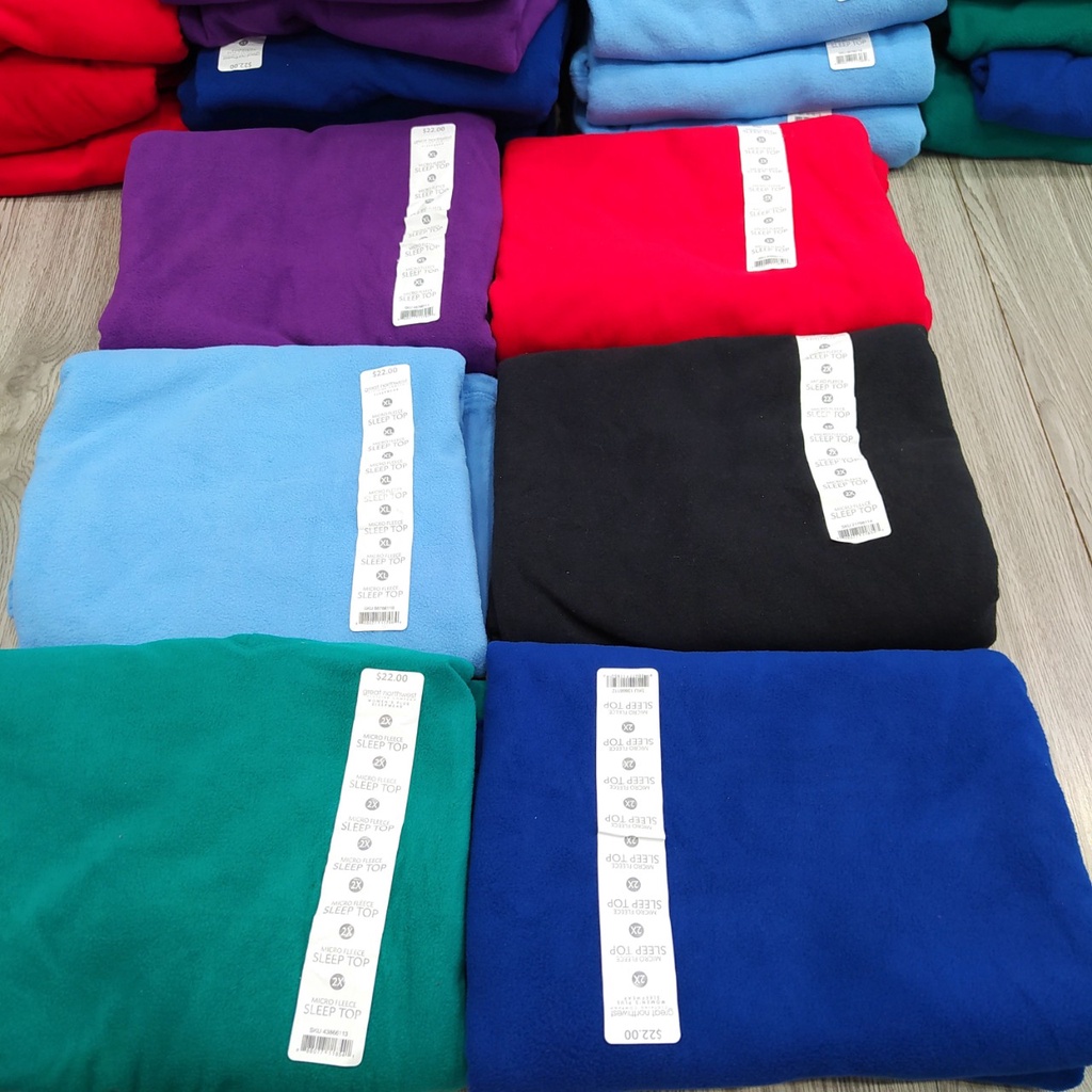 Áo ngủ nỉ giữ ấm xuất khẩu nhiều màu Geart Northwest sleepwear có BIGSIZE cho nữ
