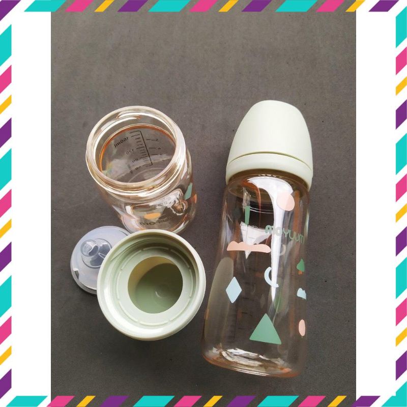 (Sẵn núm-Hỗ trợ size núm)- Bình sữa Moyuum Mây 170ml/270ml tùy chọn size núm số 1/2/3/4  bản họa tiết Cloud Mây 2021