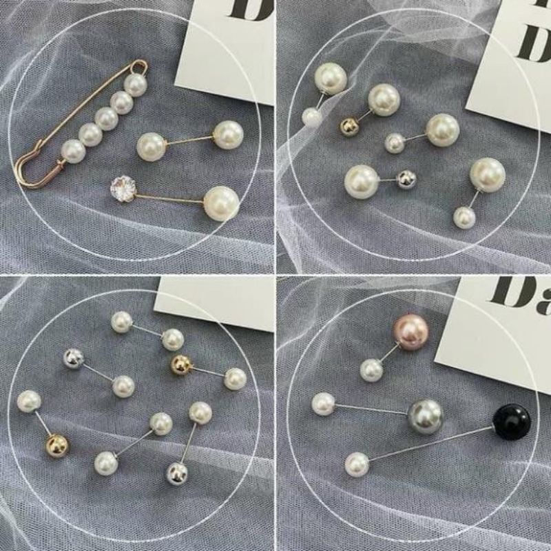 Set Cài Áo Ngọc Trai 13 Chi Tiết Hot Trend
