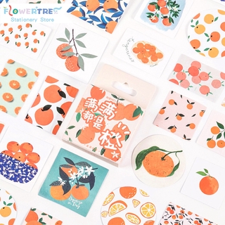 Flowertree Sticker Bộ 46 miếng dán trang trí hình quả cam