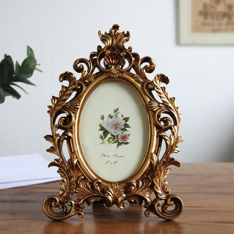 Khung Ảnh Nhựa Resin 6 / 7 / 8 / 10 Inch Phong Cách Châu Âu Cổ Điển