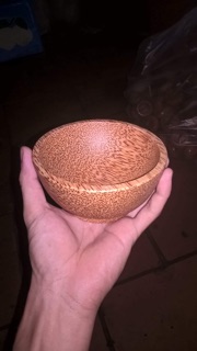 Bát để rượu gỗ dừa 12cm 