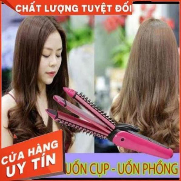 LƯỢC ĐIỆN NOVA 3 IN 1 ( LÀ TÓC - DẬP XÙ - LÀM XOĂN )