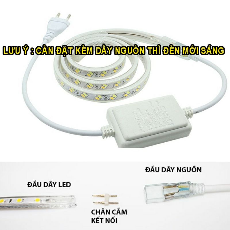ĐÈN LED DÂY ĐÔI SIÊU SÁNG 2835 HAI HÀNG CHỐNG NƯỚC SIÊU BỀN