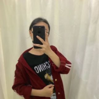 Áo khoát kate sọc trắng